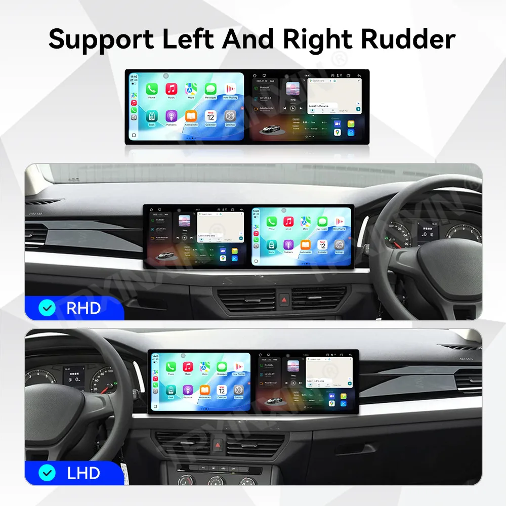 10.1 Inch Dual Screen Interaction Android For Volkswagen Bora 2019~2022 Car Radio Multimedia GPS Navigation HD Screen Head Unit