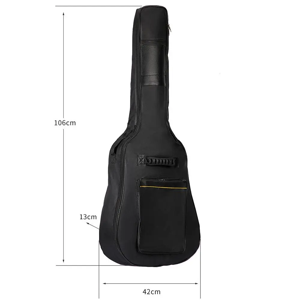 Men Guitar Container Double Straps Acoustic Storage Pouch 40/41 Inch Guitar Bag Backpack Electric Guitar Case Shoulders Bag