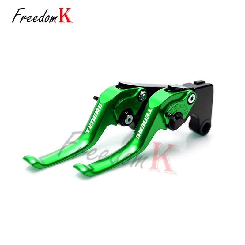 For Tenere 700 World Raid XTZ700 SP Motorcycle Two Finger Short Adjustable Brake Clutch Levers CNC Aluminum Anti‑Slip Modificati view 4