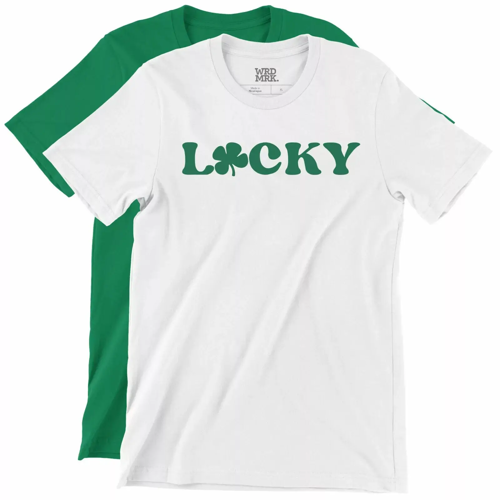 

LUCKY T-Shirt - 4 Leaf Clover Shamrock - St. Patrick's Day - WRDMRK