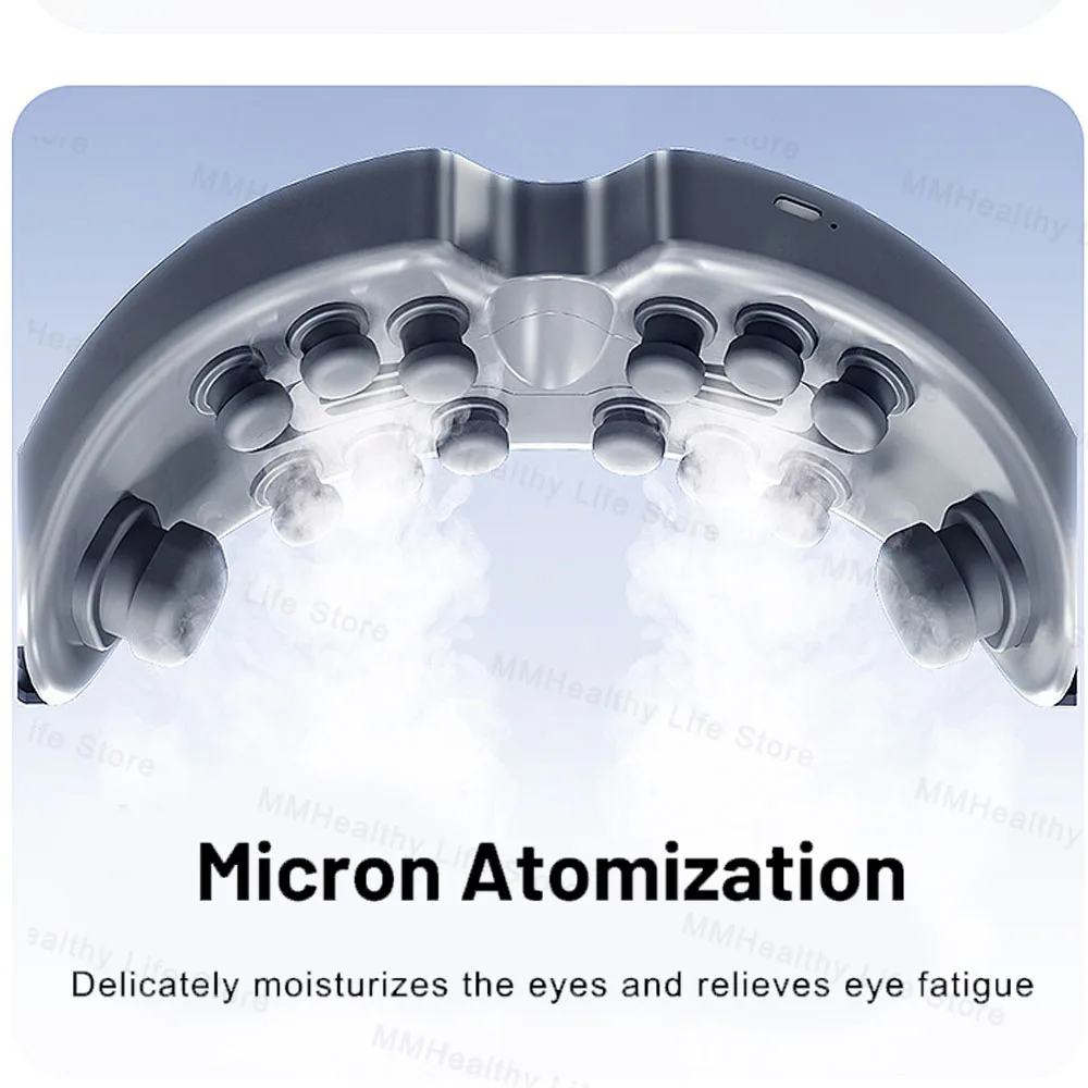 Electric Steam Eye Massager Vibration Atomization Eye Massager Kneading Massage Eyes Bluetooth Relieve Eye Fatigue Massage Relax