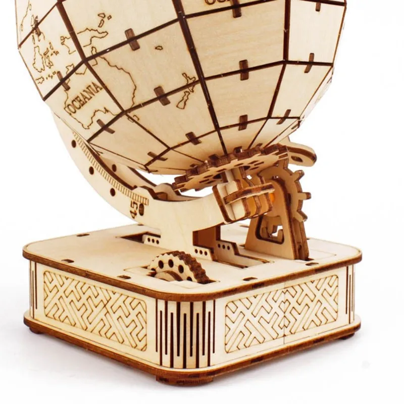 

Модель Земли для любителей рукоделия-3D набор-головоломок с деревянным глобусом-сделай сам, создание лазерной резки