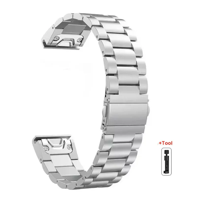 Edelstahlarmband für Garmin-Uhren Fenix 8 9 6x 7x Pro 5 5x Plus 5s 6s 20/22/26mm Metallarmband Armband Zubehör – Detail 8
