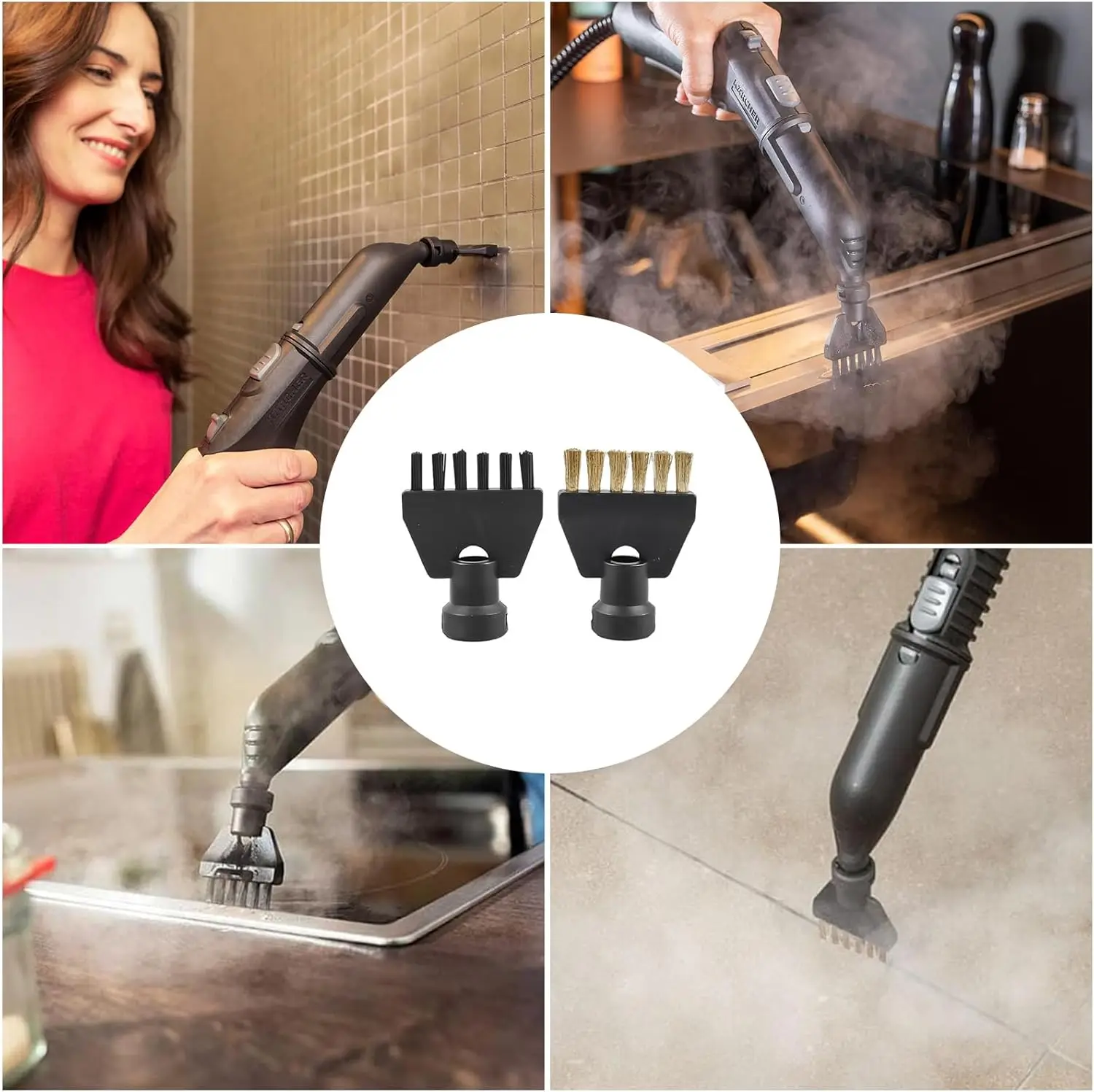 Steam Cleaner Accessories for Karcher Easyfix SC2 SC3 SC4 SC5 Microfiber Cleaning Pad Cover Steam Brush Head Nozzle Parts