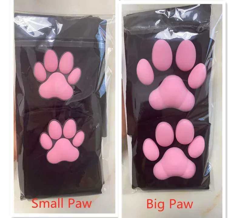 

Носки с кошачьими лапами, кавайные 3D шапочки с кошачьими когтями, женские чулки с лапами, Лолита, косплей, Pawpad, кавайные чулки, высокие носки до бедра с кошачьей лапой