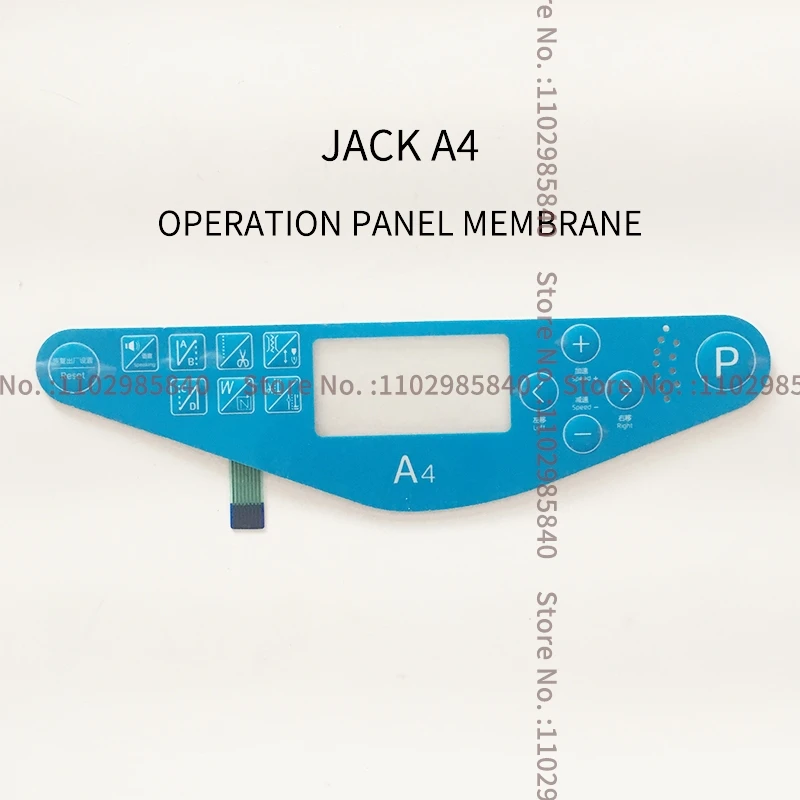 JACK A4 Operation Panel Sheet Board Membrane Electric Control Box Film Keypad Switch Paper Sticker Industrial Sewing Machine