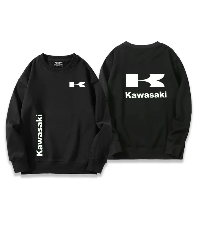 

Round neck hoodie for men and women casual loose long sleeved autumn and winter heavyweight versatile top Korean style new Kawas