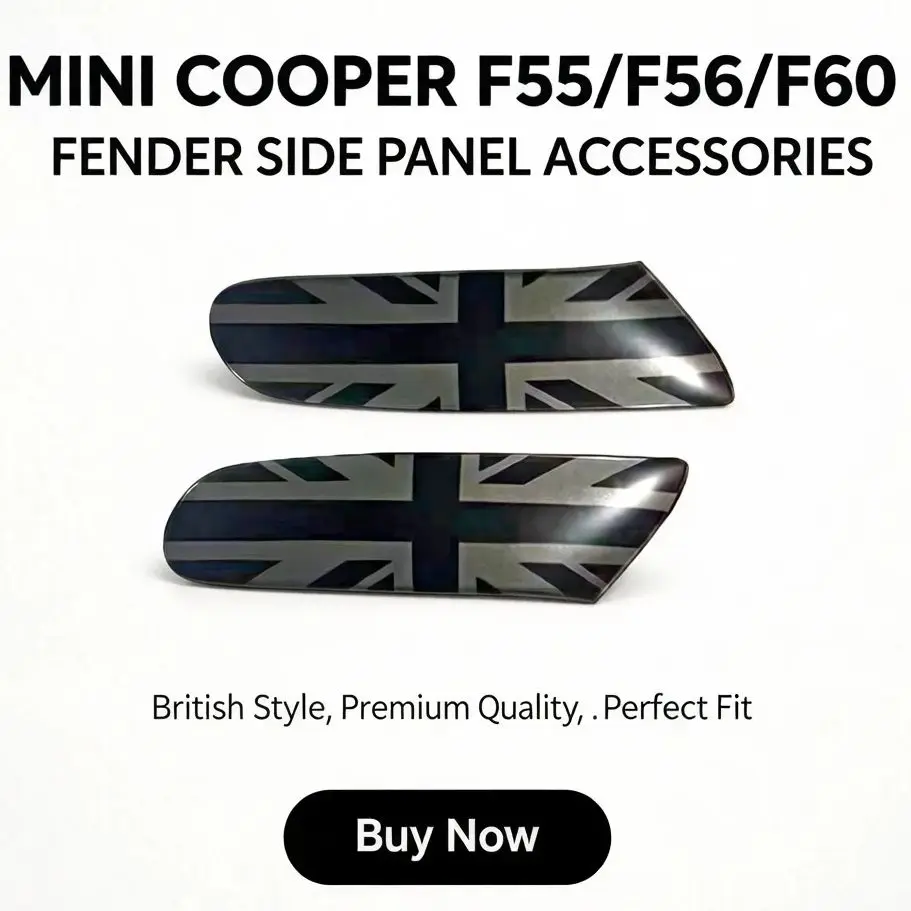 

Накладки-наклейки на указатели поворота на крыльях автомобиля для MINI Cooper F55 F56 F57 2015-2021, внешние автоаксессуары