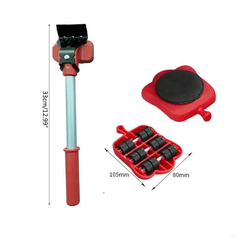 Молосовая мебельная инструмент инструмент тяжелые вещи Транспортные подъемники 4 -колесный роликовый батон