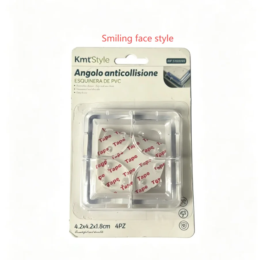 4PCS Transparent silicone anti-collision angle