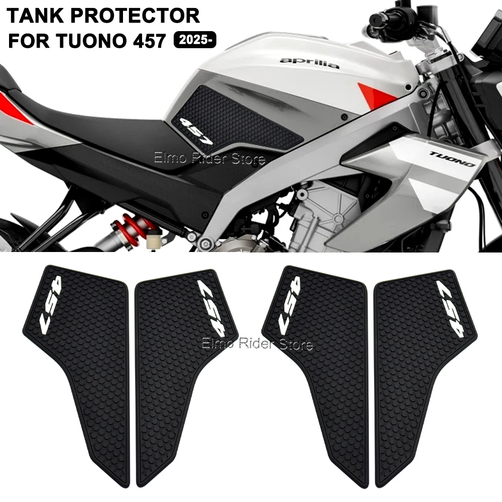 

Новые наклейки из утолщенной резины для защиты топливного бака мотоцикла Aprilia Tuono 457 2025 – комплект аксессуаров
