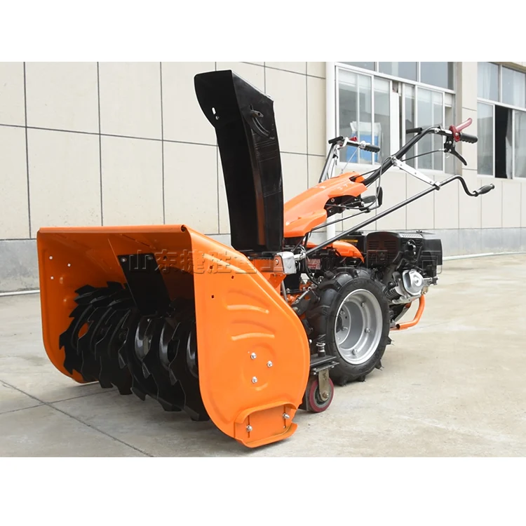 Small petrol Snow Thrower  Property District Factory Snow Clearing Machine 6.5 HP Road Snow Clearing Push