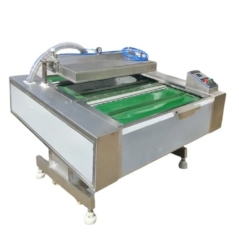 Stainless steel rolling vacuum packaging machine, double sealing vacuum machine, tiltable vacuum sealing equipment