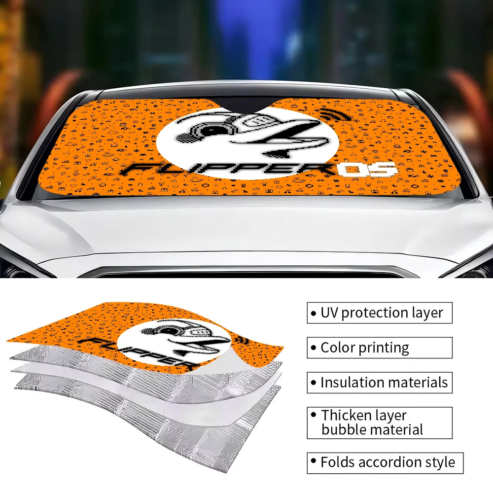 F-Flipper Z-ero Car Window Sun Shade Windshield Anti-UV Protection Front Rear Windshield Block Cover Visor Accessories
