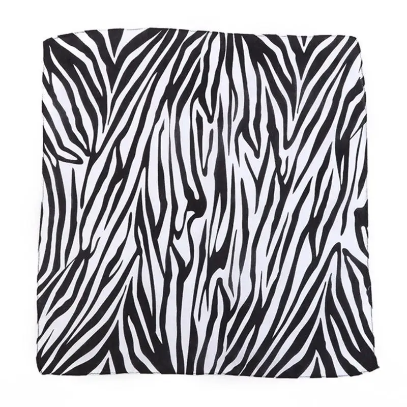 

39BD Women Men Stripes Print Bandana Square Scarf Hip Hop Sports Cycling Headband Headwrap Festival Cotton Wristband Neck