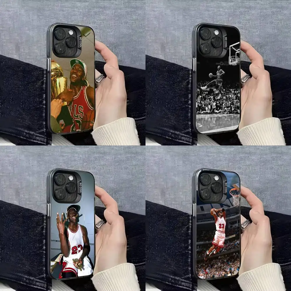 

Basketball J-Jordan-Cool Phone Case For iPhone 17,16,15,14,13,12,11,Pro,Max,Plus,E,Air,Mini Black IMD Cover