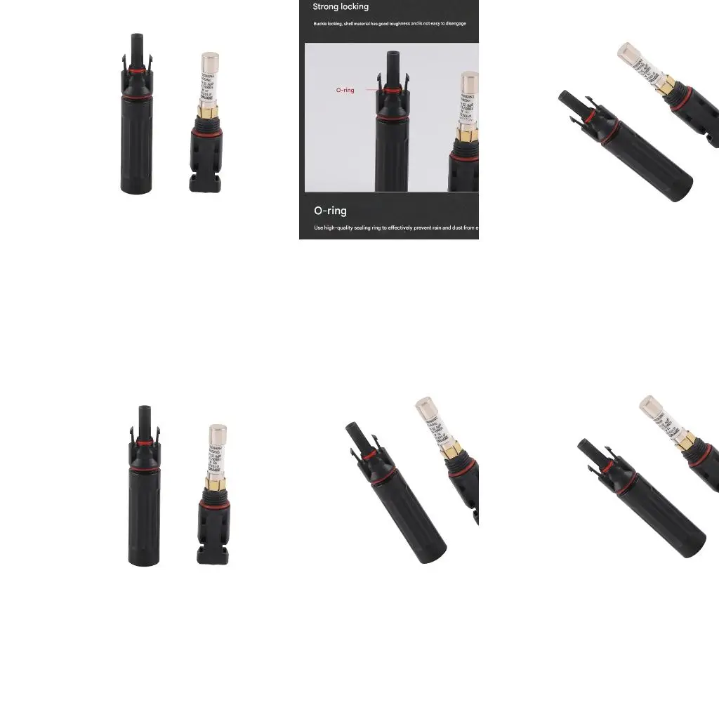  Universal Solar Panel Fuses Holders Compatible Design Heat Resistant Materials Secure Electrical Connection for Use
