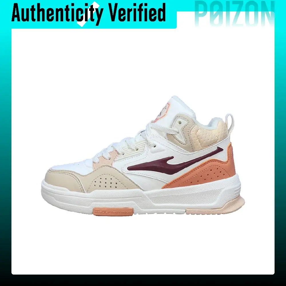 Erke Fleece Lined Casual Versatile Trendy Thermal Coverage High top Skateboard Shoes Women's 12790930