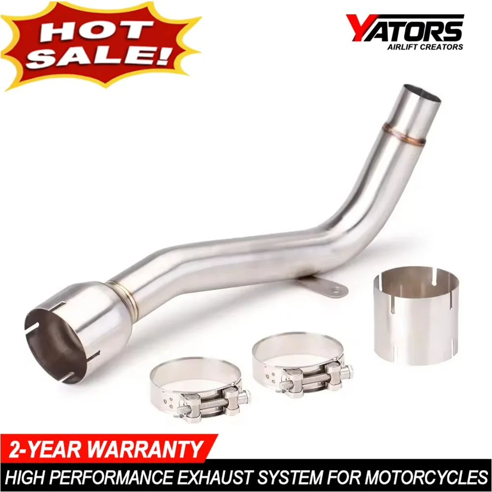 51mm Motorcycle Exhuast Mid Link Pipe for Kawasaki Versys 1000 2019-2021 Motorbike Exhaust System Parts Moto Escape