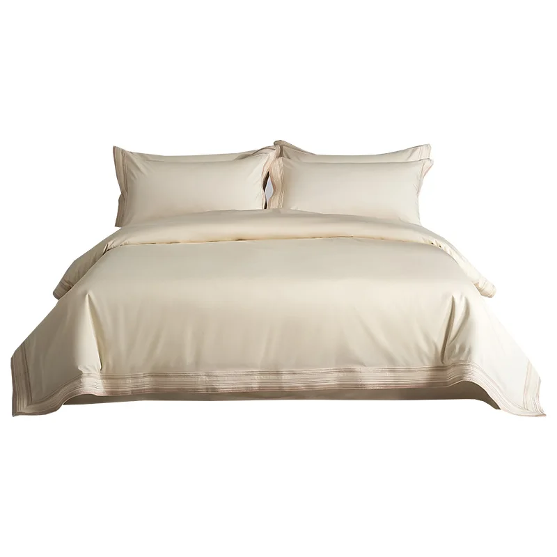 

Premium, Xinjiang, long staple cotton, four piece set of class A, pure cotton, bed sheet, quilt cover.