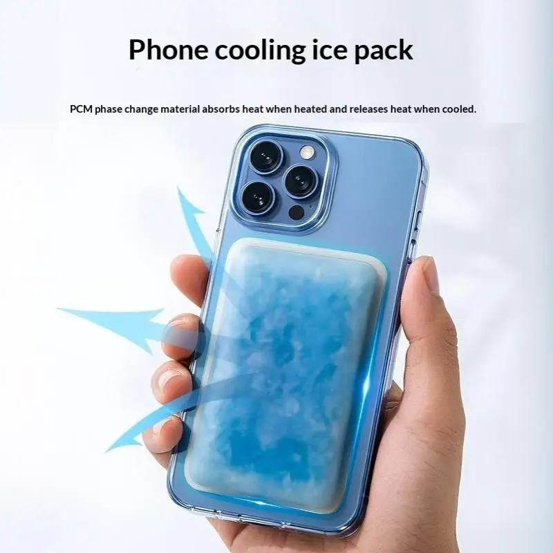 Cell Phone Cooling Pad PCM Phase Change 10 Minutes Reduce: High Temperature Back Ice Pack