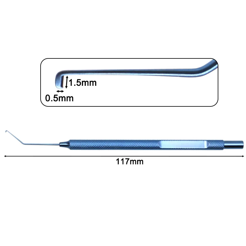 Titanium Alloy Nucleus Splitting Knife Ophthalmology Microscopic Hack Core Knife Ophthalmic Eye Instrument
