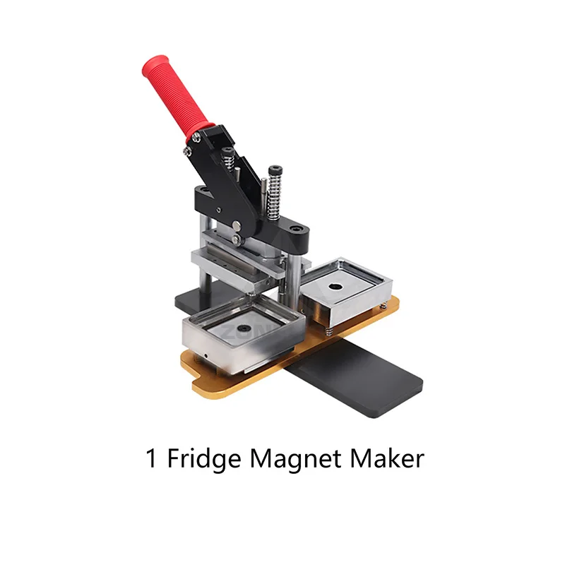 

Hot Sale Rectangle 65x90mm Custom Photo Fridge Magnet Button Maker Button Machine Kit Customizable Fridge Magnets