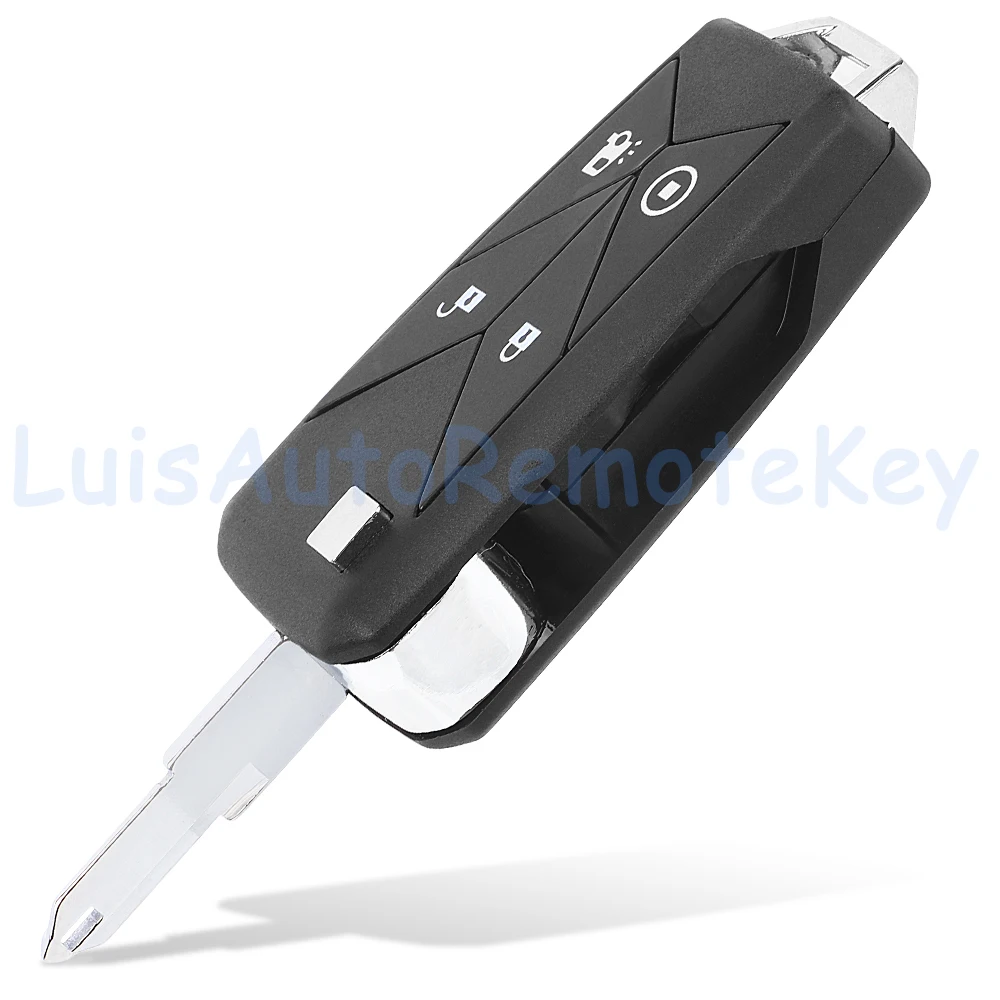 4 Buttons Case Flip Remote Car Key Fob Shell Cover Replacement for Renault Pickup Truck Lorry Gamma Series T C K view 3