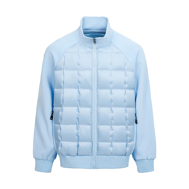 New Autumn Winter Stand Collar Down Jackets Men Lightweight Chic Patchwork White Duck Down Coat Male Casual Warm Outwear Jacket