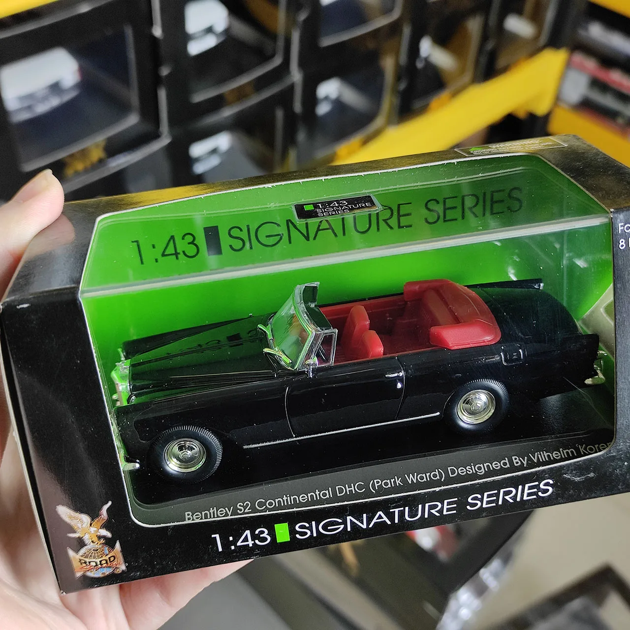 Model samochodu Bentley S2 Continental DHC ze stopu, skala 1:43, zabawka kolekcjonerska, prezent, pamiątka, ozdoba do ekspozycji
