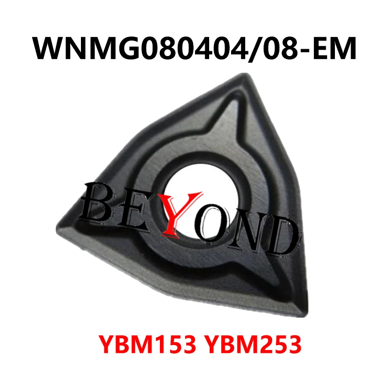 

100% Original Carbide Inserts WNMG080404-EM YBM153 WNMG080408-EM YBM253 Lathe Cutter CNC WNMG 080404 080408 Turning Tools WNMG08