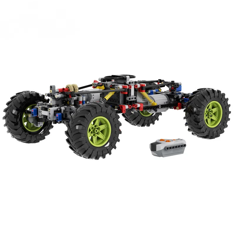 NEW Technical 4WD Off-road Front Suspension System MOC Building Blocks Parts Kits RC Bricks Model Cars for kids Boys DIY Toys