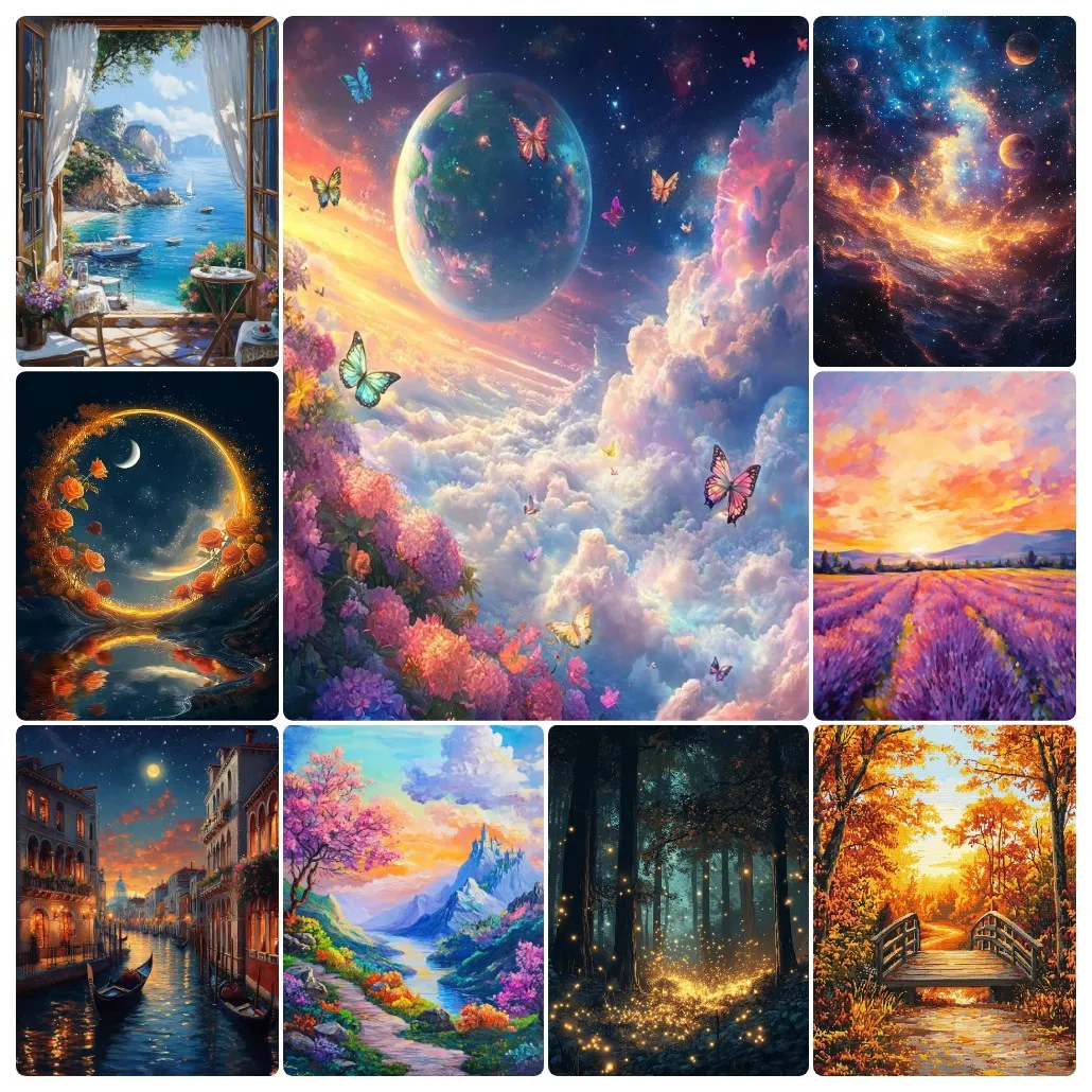 

Fantasy Landscape Jigsaw Puzzles DIY Adults Puzzle Games Family Fun Puzzles Educational Toys reative Gifts for Teenagers