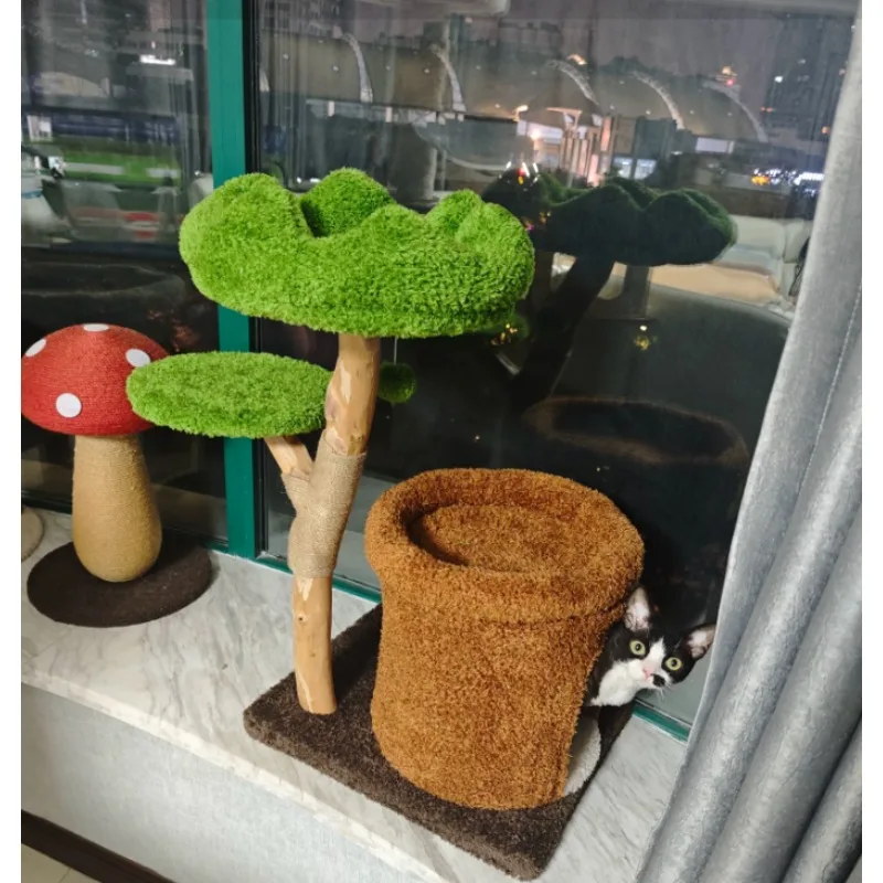 Natural Fruit Tree Hole, Cat Nest, High-quality Sisal Pole, Three-layer Multi Pet Shared Climbing and Jumping Platform