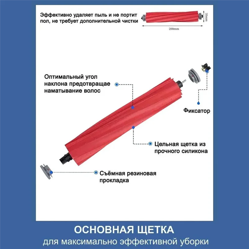 【Berserk】Для Roborock Q7 Max/Q7 Max+, T8/Q7 Plus Основная боковая щетка Hepa-фильтр Швабра Запчасти для робота-пылесоса