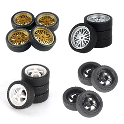 LDRC AE86 A86 LD1801 LD1802 LD1803 LD1804 A01 A02 4pcs 33mm RC Hard Drift Tire Wheel Hard Tyre 1/18 RC Car Upgrade Parts