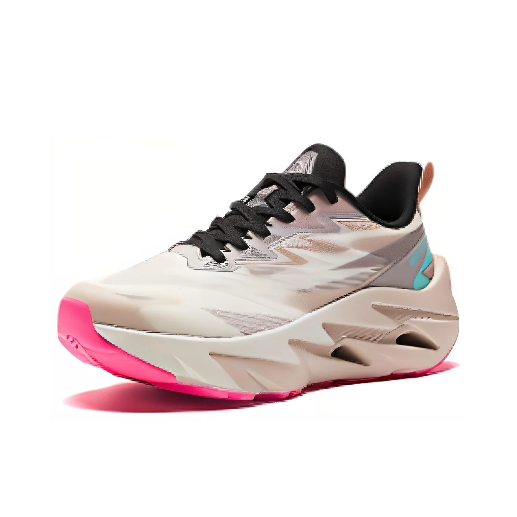 

Anta Comfortable Slip Resistant Abrasion Resistant Low top Running Shoes Women's White Gray Pink 122415536-3