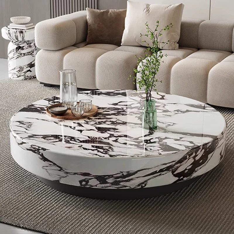 تتحرك الديكور طاولة القهوة غرفة نوم فاخرة الشمال مصمم الدائمة طاولة جانبية مستديرة ميسا أثاث غرفة المعيشة المساعدة