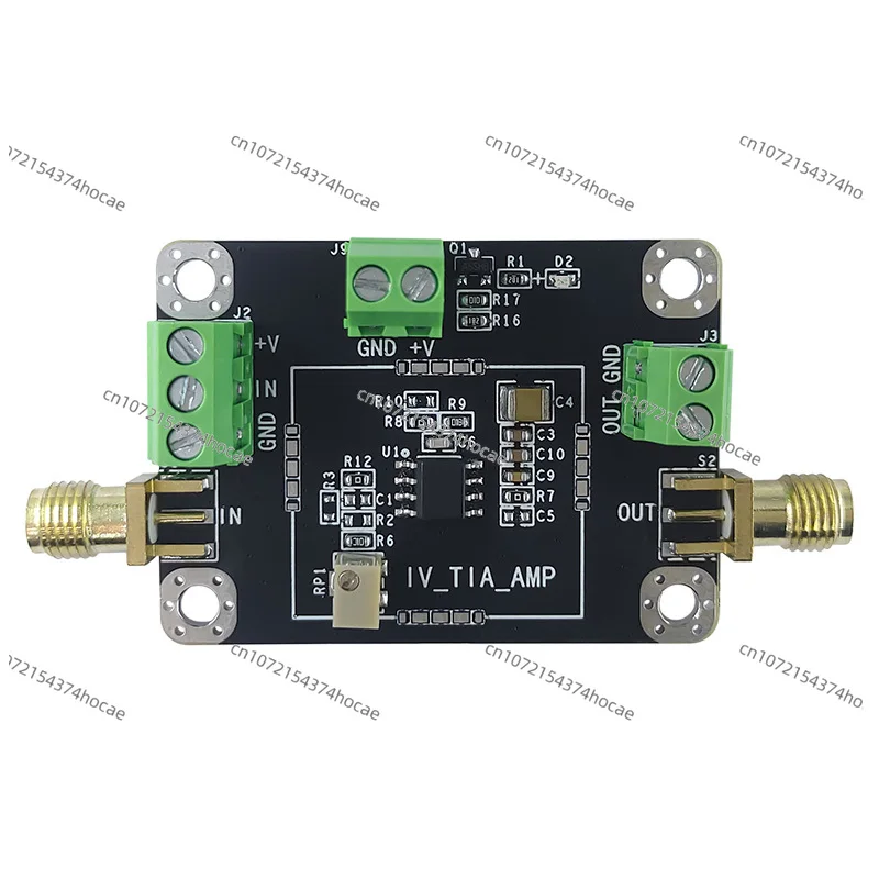 

Single Power Supply Transimpedance Amplifier Board, High Speed IV Conversion Module for APD PIN Photodiode Detection