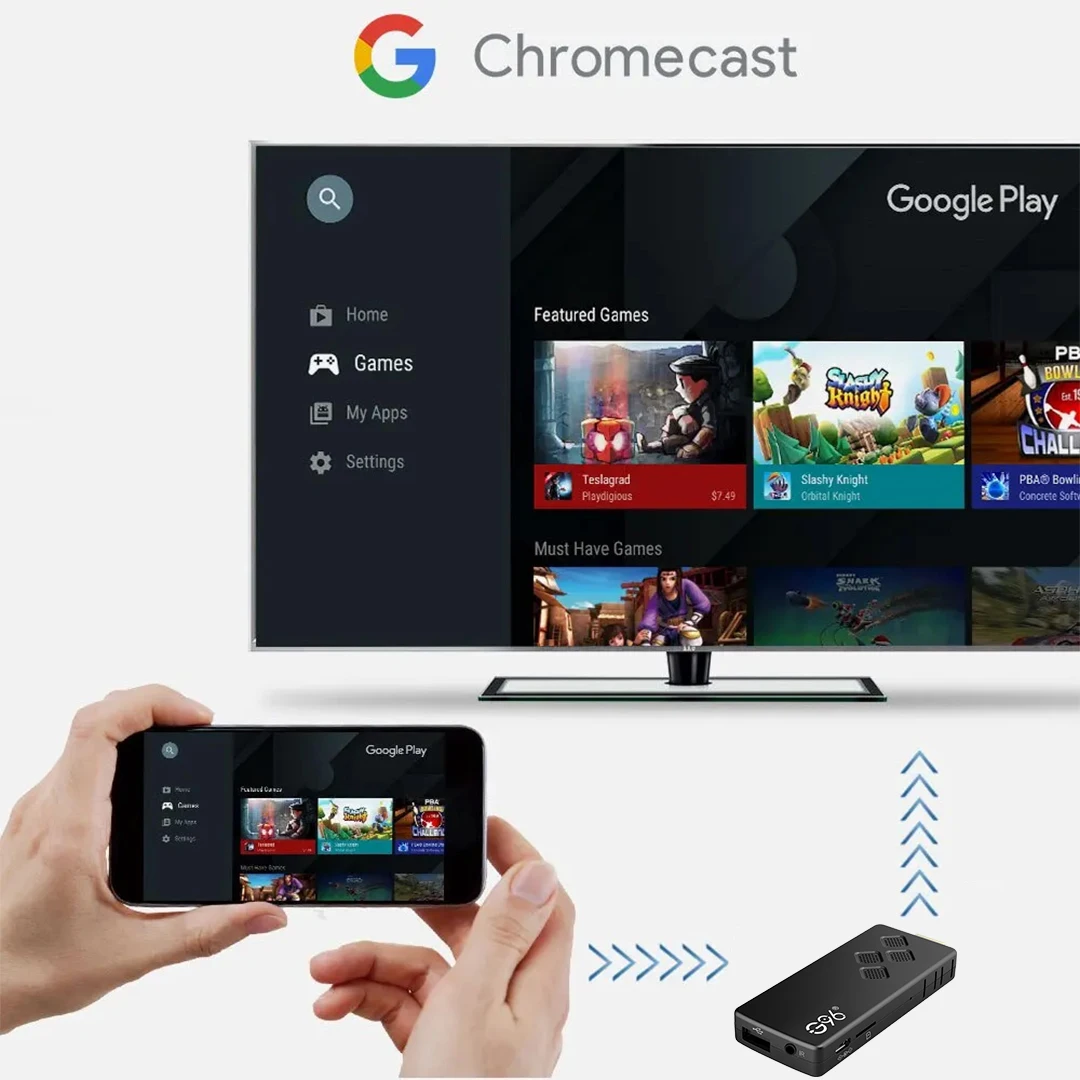 Android 13 Smart TV Stick, Netflix, IATV, 4K, HDR10 +, Assistente do Google, Dual 2.4G, 5G WiFi, Youtube, Multi Language Streaming Media Player