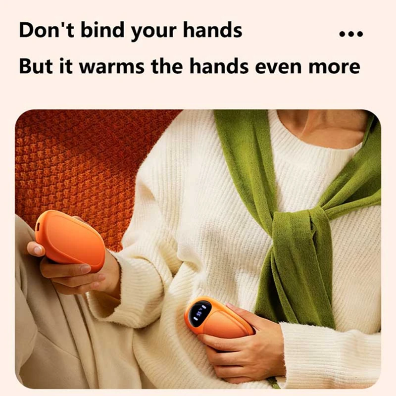 

2-in-1 Usb-C Rechargeable Hand Warmer Magnetic 2 Pack Portable Electric Hot Pack Pocket Heater 2026 New Hot