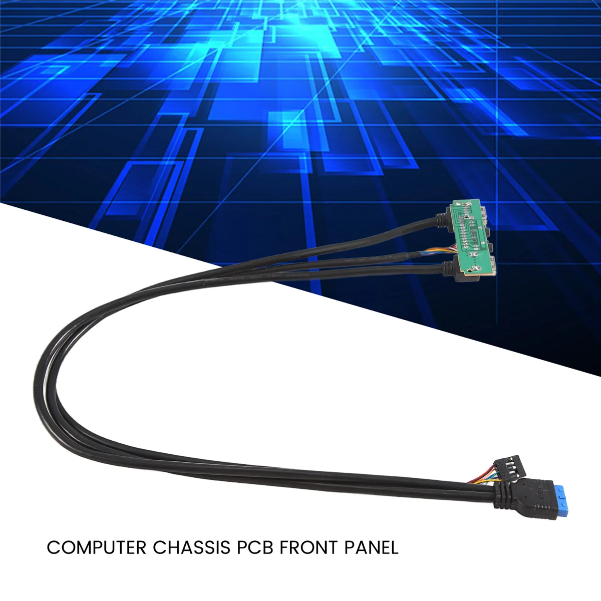A99U 60cm Front Case Panel USB3.0+USB3.0+HD Audio Jack Ports I/O Board+Internal Wire USB Bezel Line DIY Case Extension Line