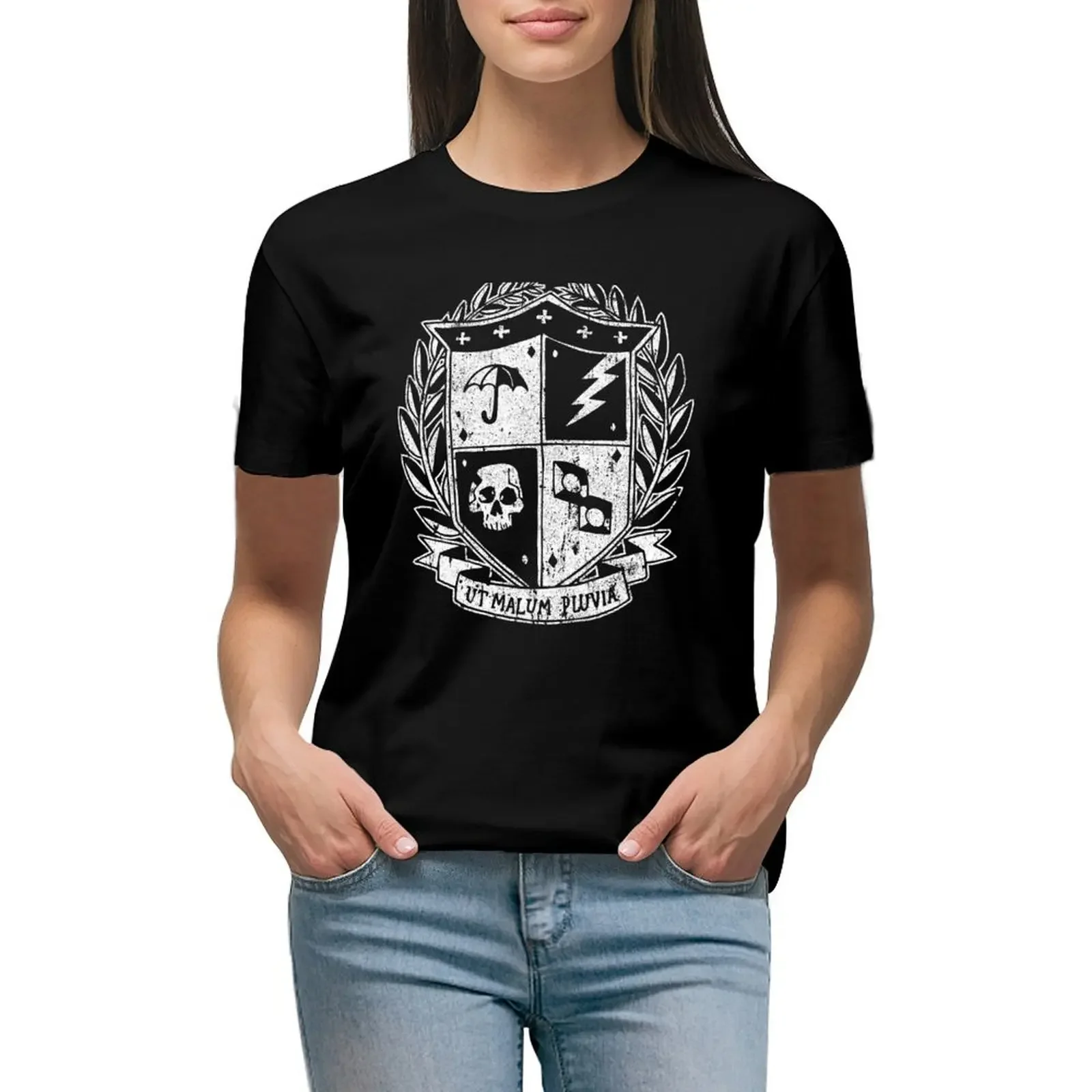 

Umbrella Academy Crest T-Shirt customs anime blacks customs design your own plus size t shirts for Women loose fit