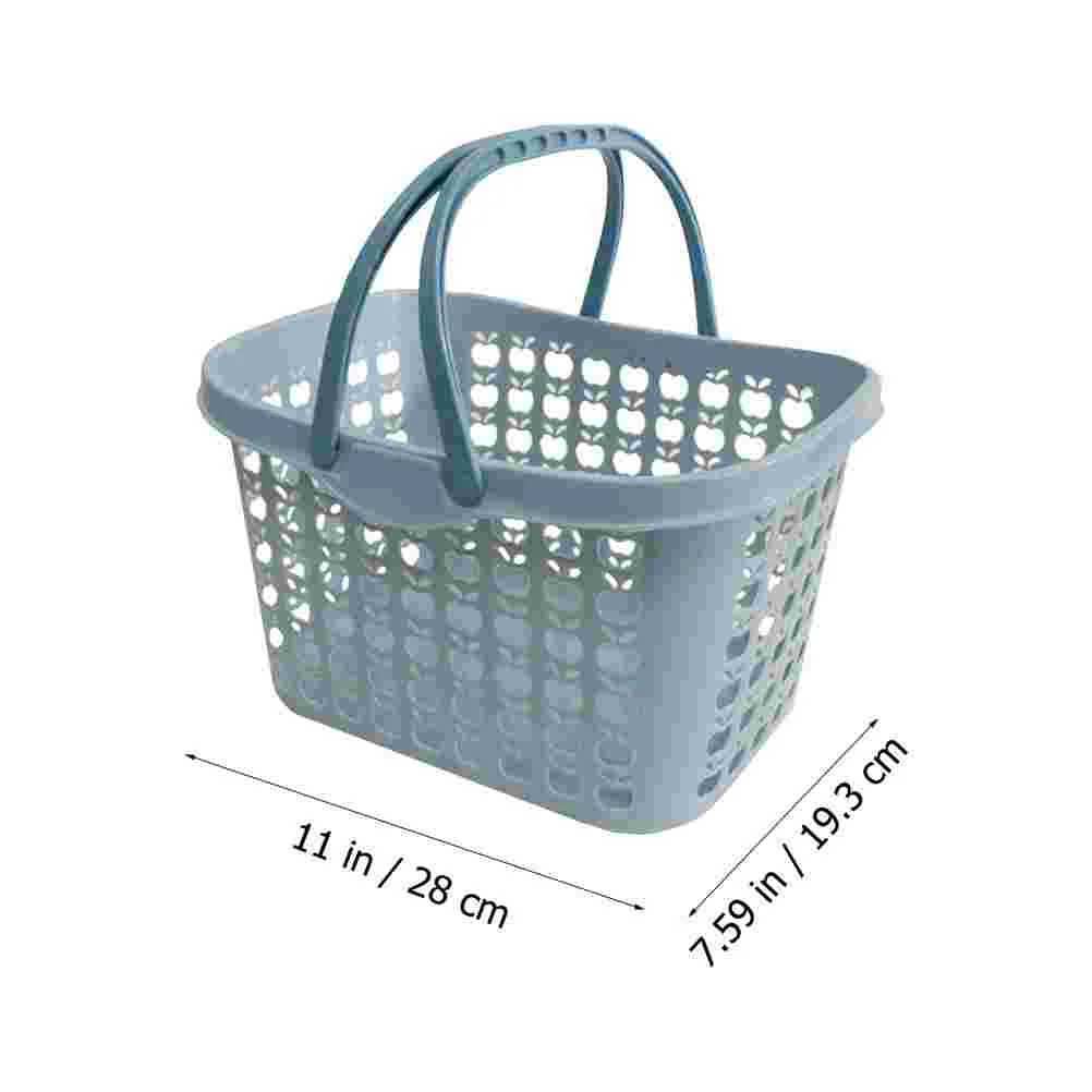 Shopping Storage Container Fruit Picking Basket Strawberry Baskets Vegetable Blue Plastic Sundries Child