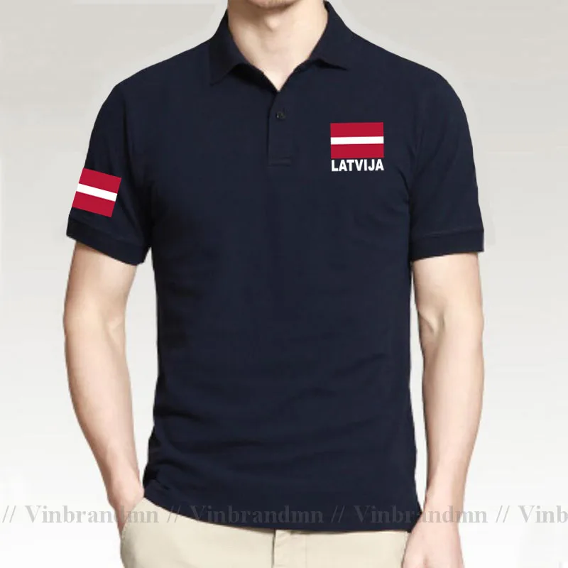 Latvia Latvija Polo shirts Fashion Jerseys Nation Team Shirts 100% Cotton Polo shirt Clothing Tops Country Sporting Flag Latvian