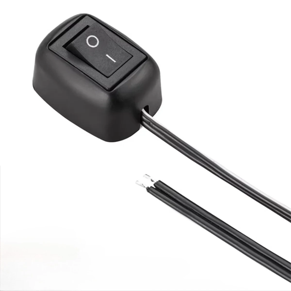 Universele Auto Schakelaar Pasta Type Tuimelschakelaar met Kabel 60 cm/100 cm DC 12 V voor Mistring Drive Lichten Neon Verlichting Mini Knop - afbeelding 2