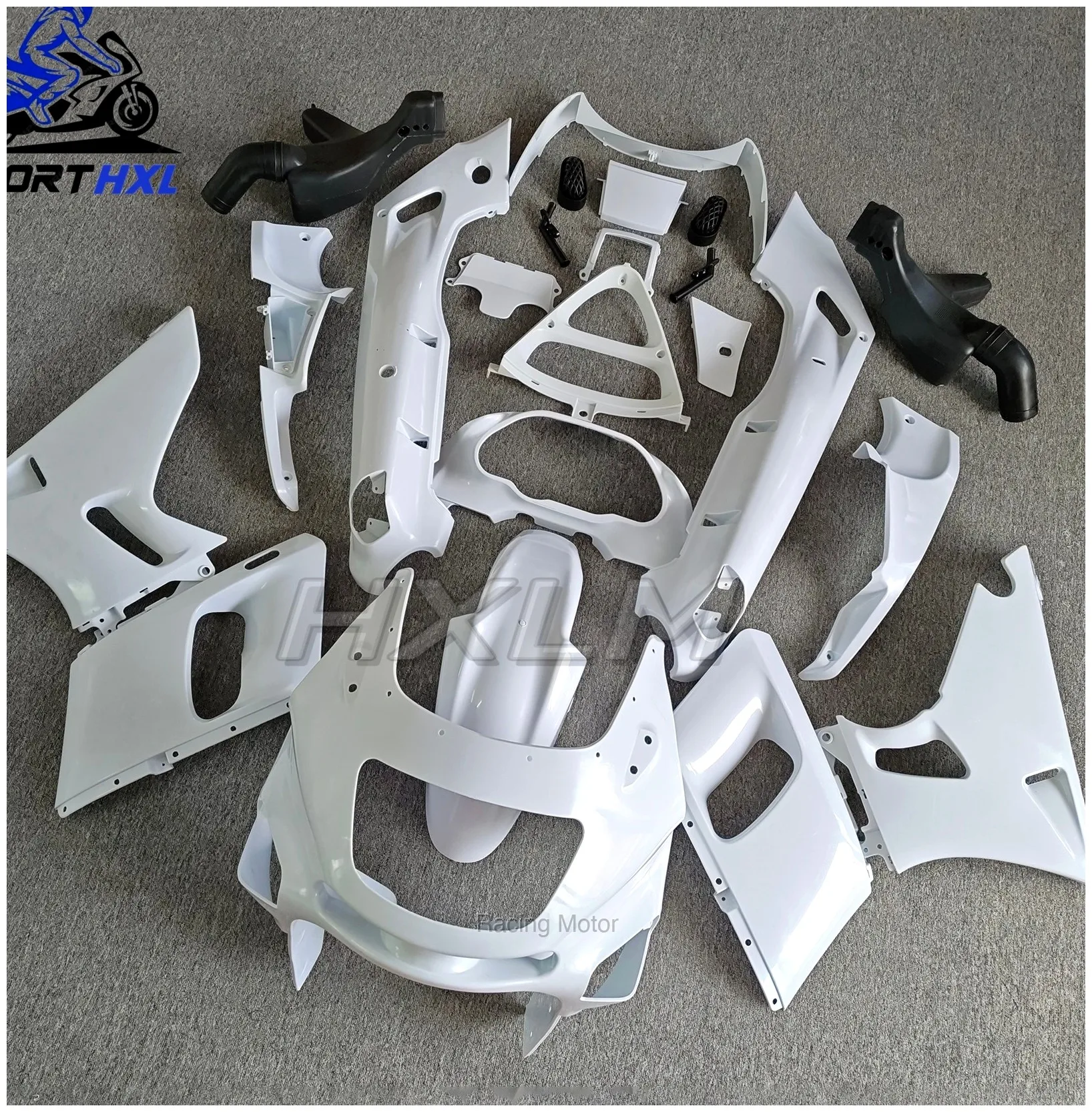For Zzr 400 1993 - 2007 Abs Fairing For Kawasaki Zzr400 97 98 Blue Black Abs Fairing Zzr 400 Full Body Kits Unpainted | Racing M