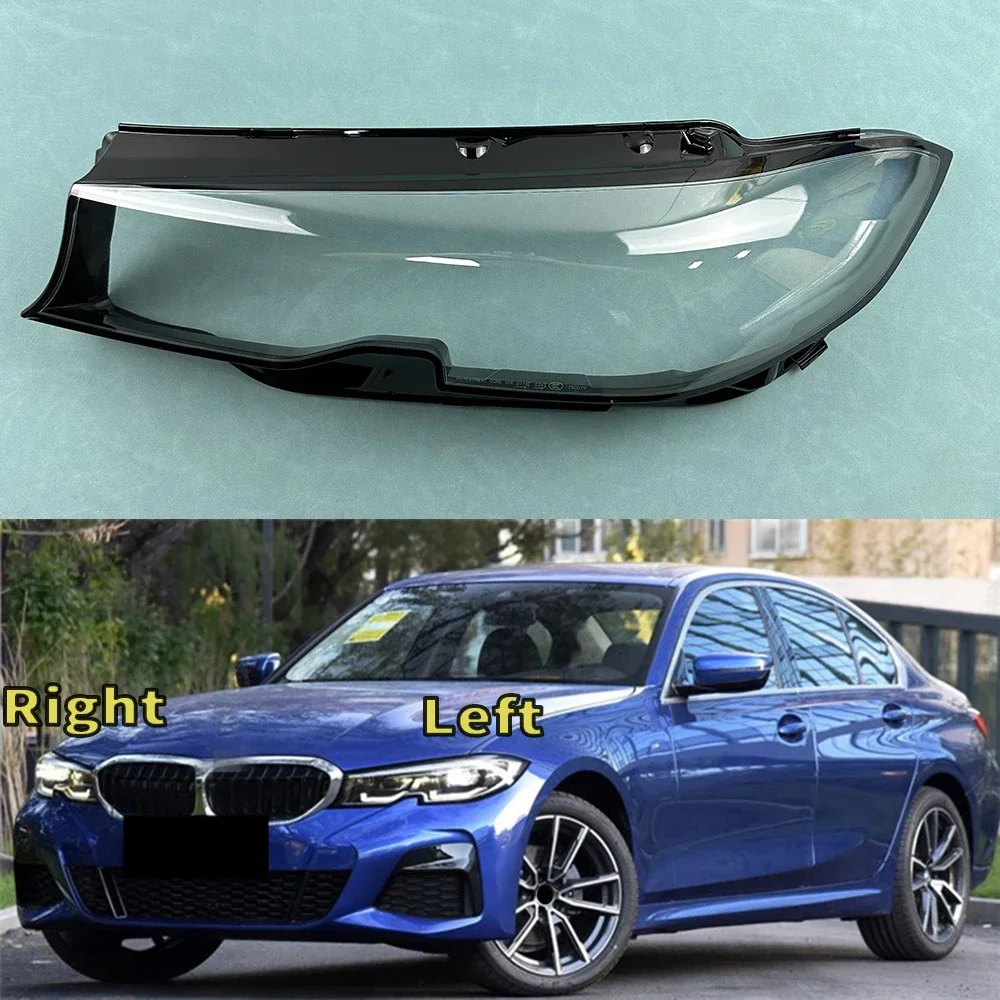 

Для BMW 3 серии G20 G28 320i 330i 325Li 2020 2021 2022 крышка фары абажур лампы стеклянный объектив чехол авто колпачки