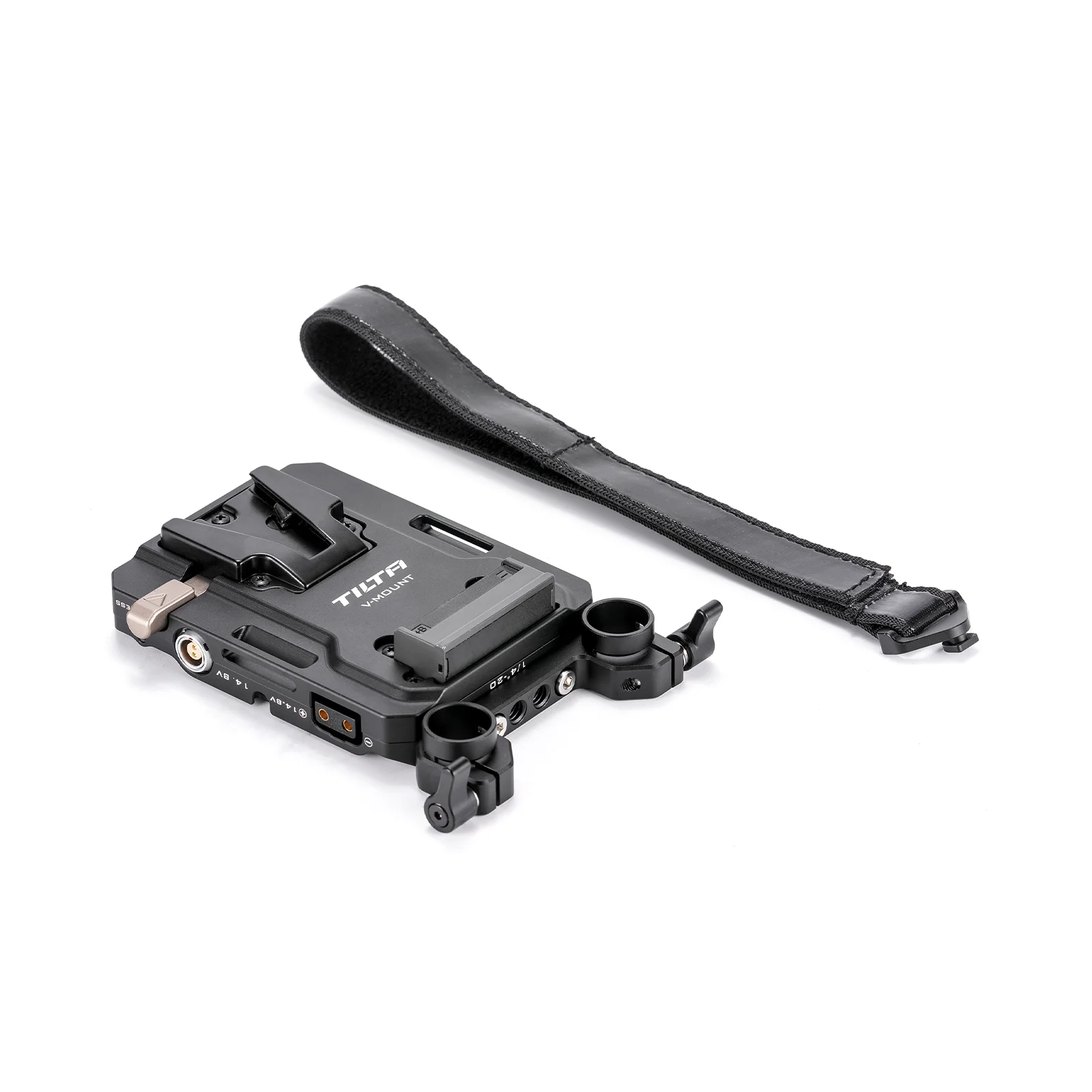 TILTA 100W Mini Płyta Baterii PD V Mount Czarna z Regulowanym Odbiornikiem ARCA, USB-C, P-Tap i 2-Pin TA-BTP4-V-B — zdjęcie produktu 6