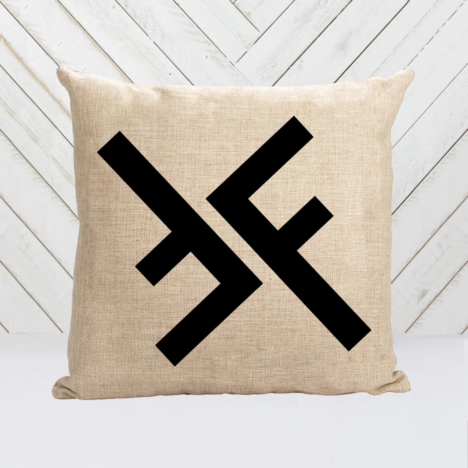 

F pillow cover, Geometry cartoon Lattice logo art Paris FF Luxurious throw pillow case pillowcase wholesale